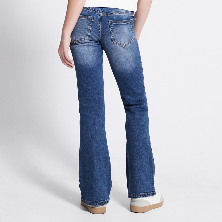 Front pocket bootcut jeans "Sailor flare" Y2K Blue